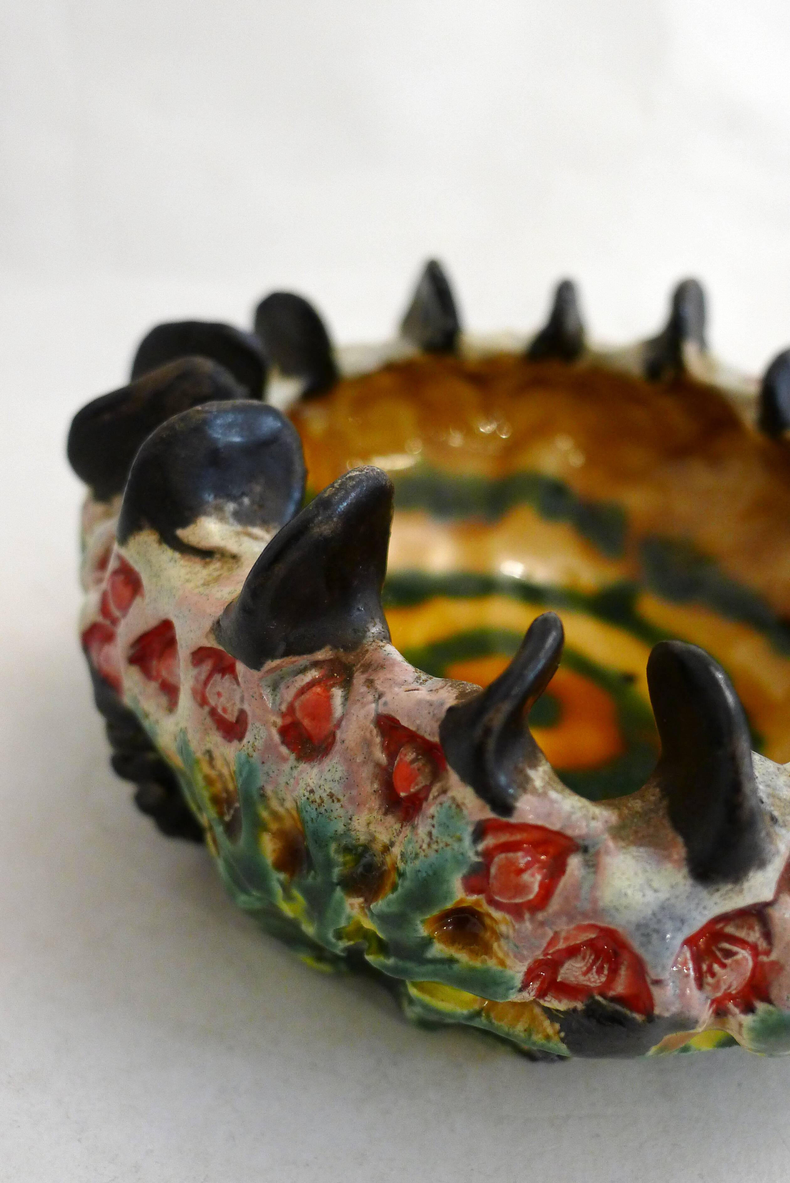 Organic barbotine ashtray and pocket tray