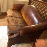 Ancien canapé anglais chesterfield