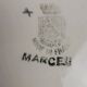 Shallow round plate Saint-Amand model Marcel