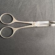 Tableware, silver-plated sugar scissors Christofle 20th century