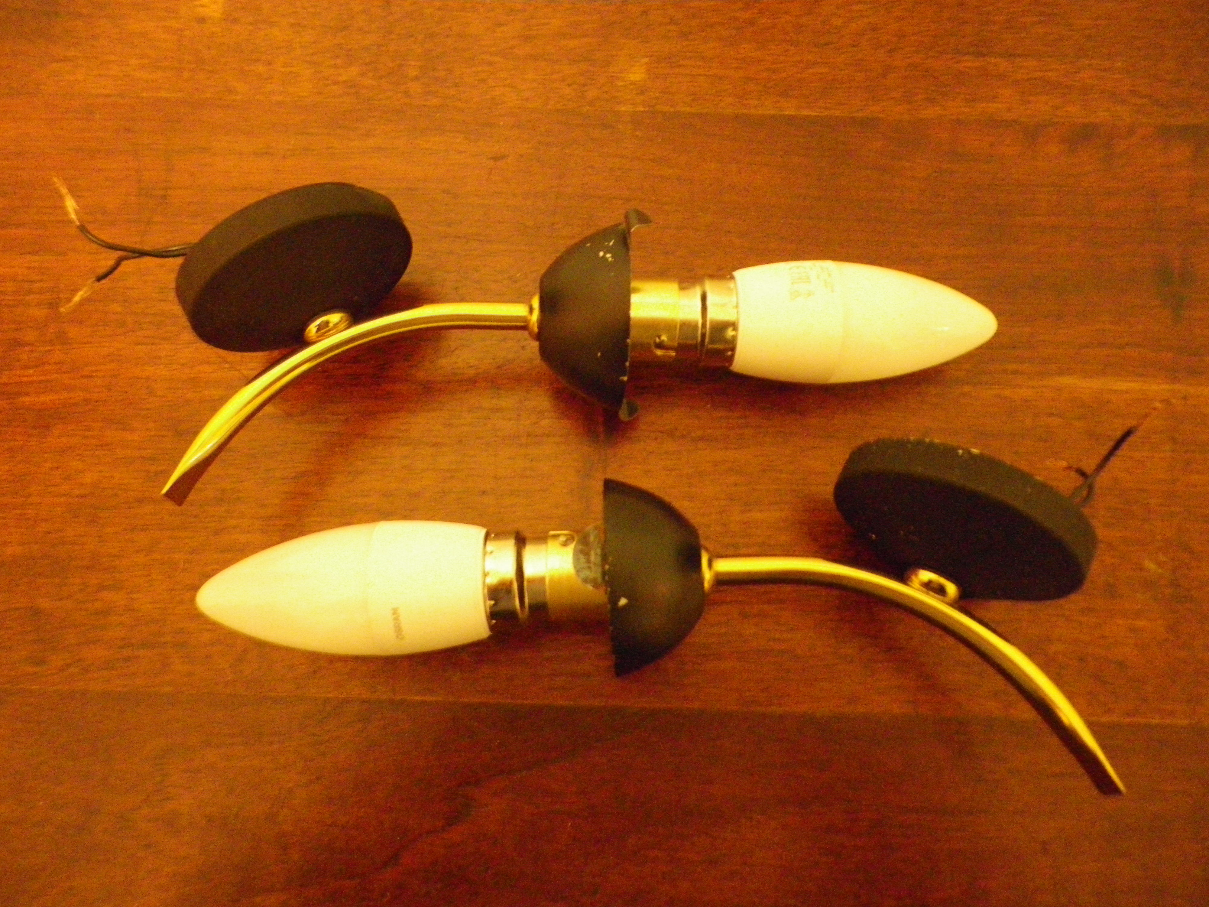 Two wall lights - 60s/70s