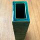 Minimalist block vase in Italian pottery from the mid-century by Bitossi, 1960s.
