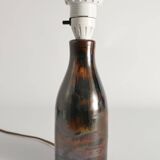 Brown Stoneware Table Lamp by Carl-Harry Stålhane, Designhuset, Sweden 1960s