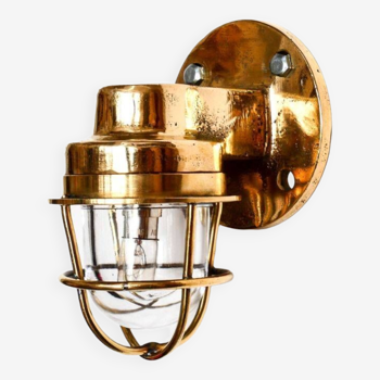 Old bronze “loupiote” wall light