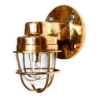 Old bronze “loupiote” wall light