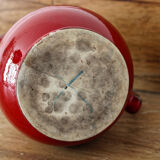 Red faience decanter