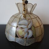 Vintage mother-of-pearl pendant lamp 70
