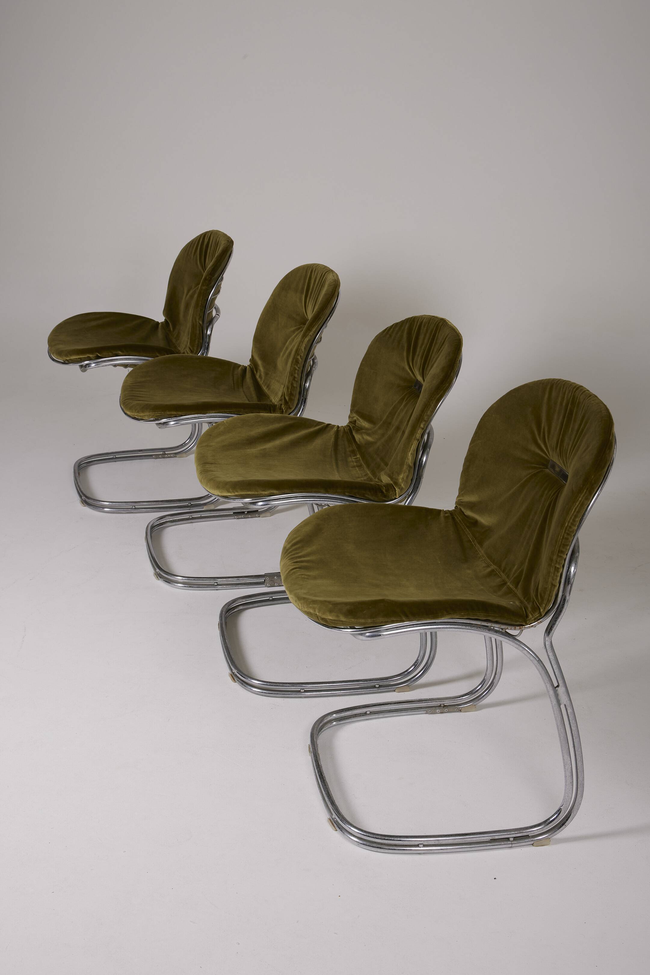 Set of 4 Sabrina Gastone Rinaldi chairs