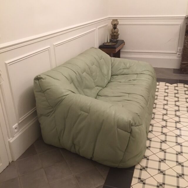 Paire de canapés en cuir  "Informel" de Hans Hopfer Roche-Bobois