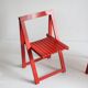 Vintage wooden folding chairs 1960s