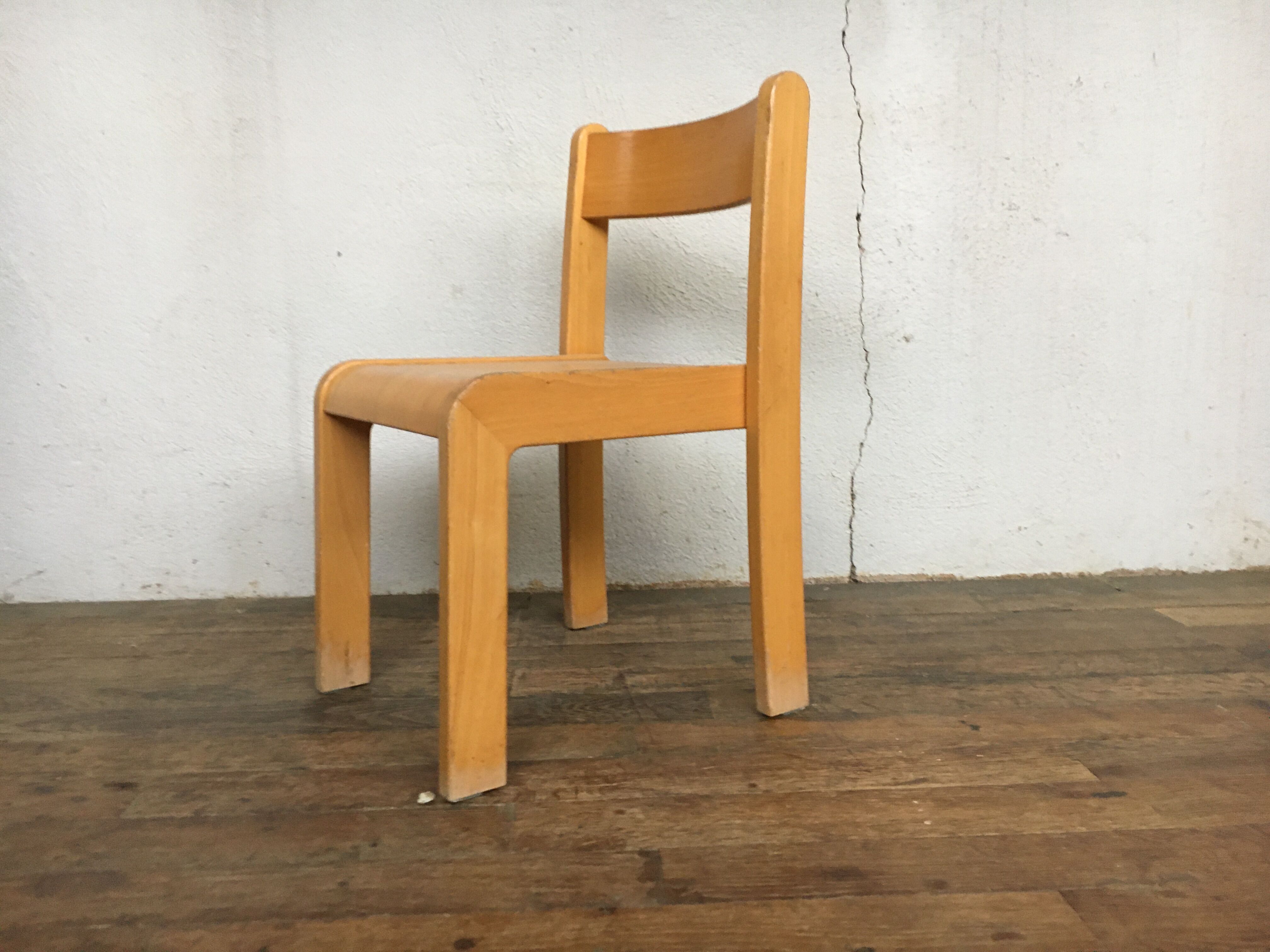 Vintage children's chair retro 60s wooden furniture antic image 0 vintage retro children's chair year