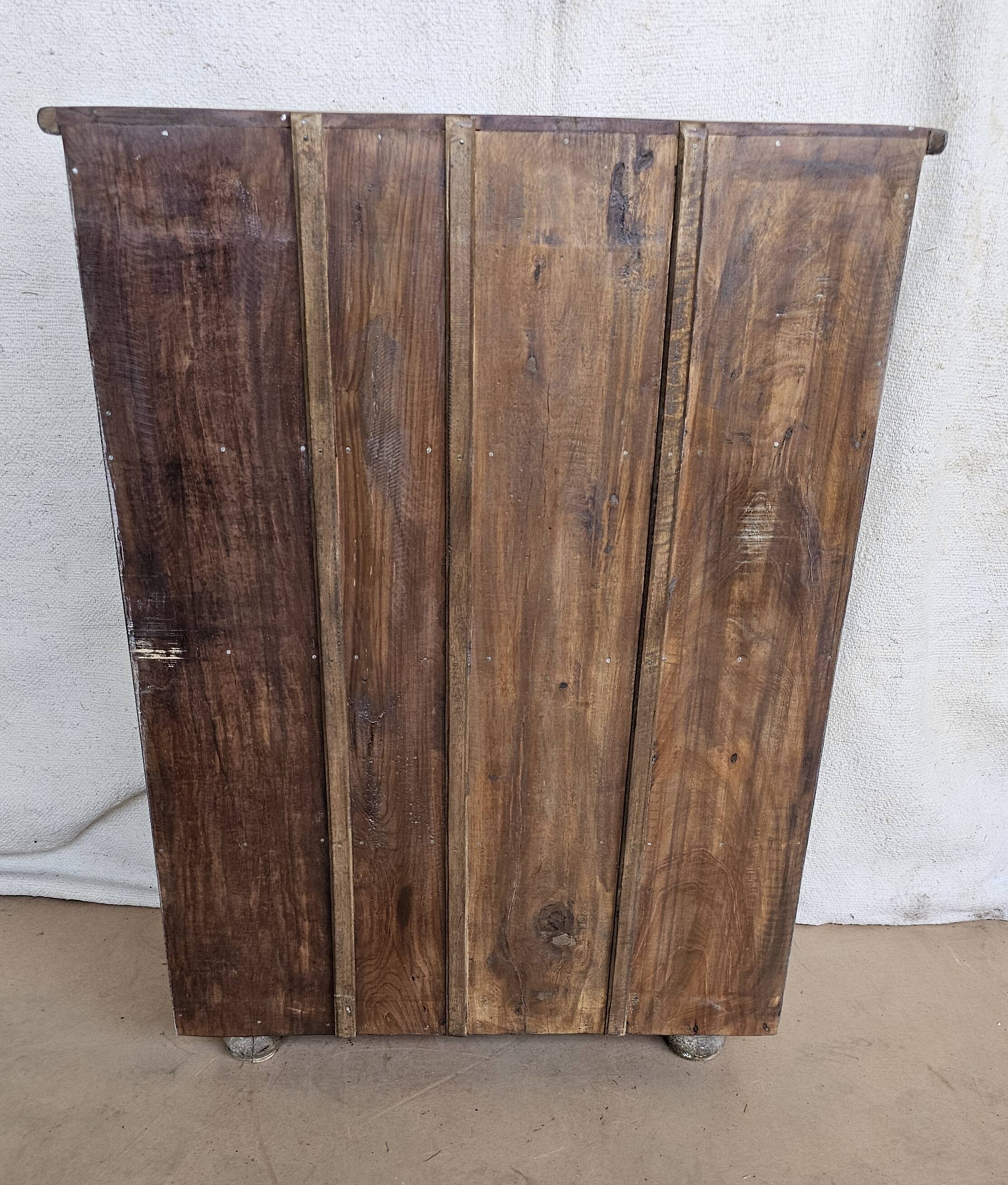 Old Burmese teak display case