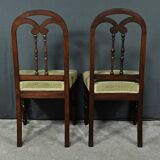 Pair of Mahogany Chairs, Restoration Period – 1st part of the 19th century