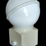 Vintage design table lamp Erco white metal