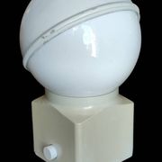 Vintage design table lamp Erco white metal
