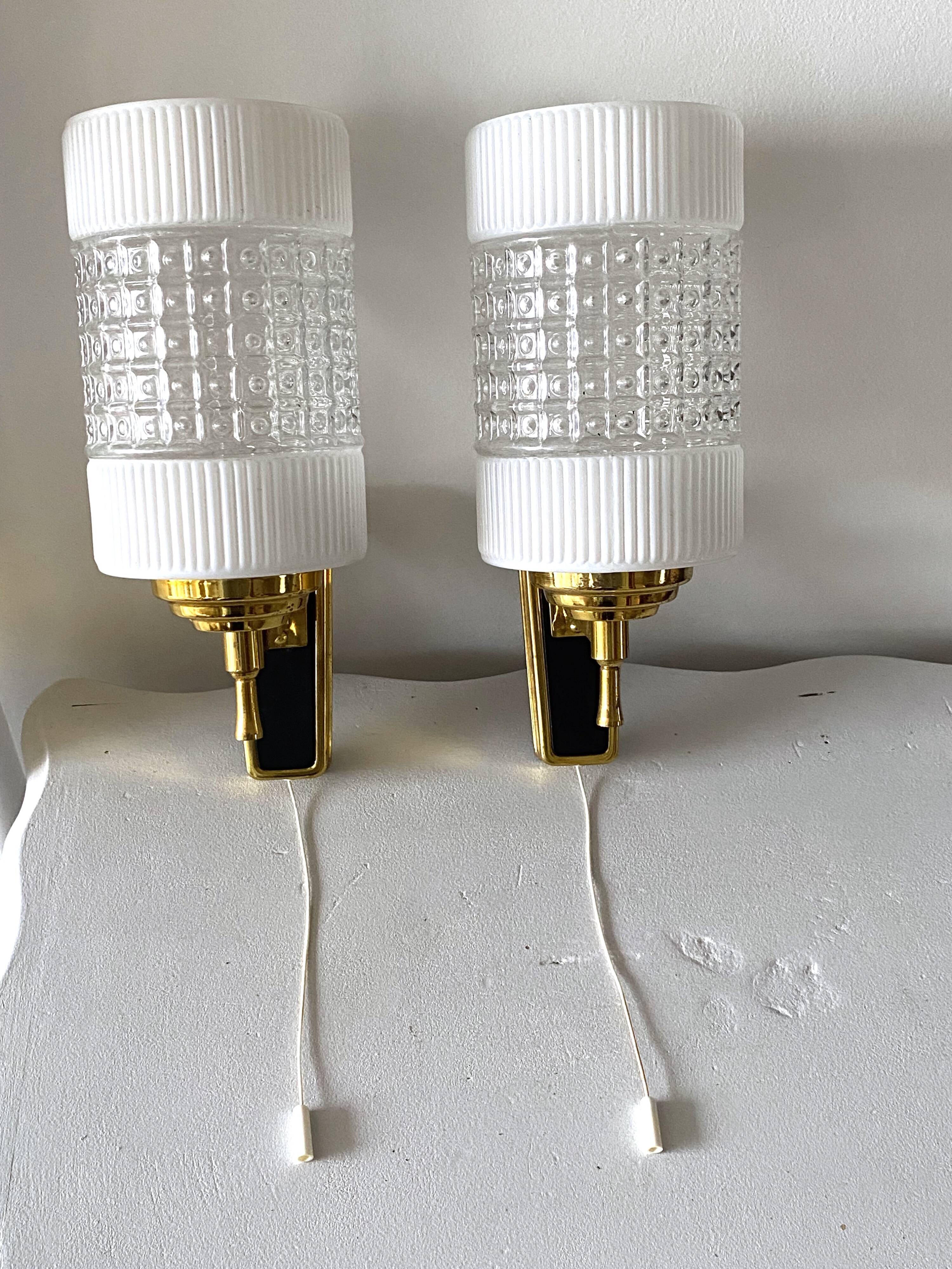 Pair of 50s wall lights