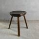 Solid wood stool, folk art