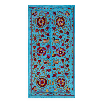 Hand-knotted rug, vintage Turkish rug 103x188 cm