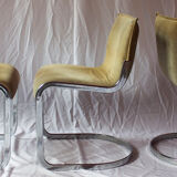 Set of 3 lounge chairs for Cidue, 1970s