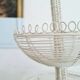 White metal fruit basket - old display