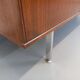 Vintage modernist enfilade in rosewood and chrome metal from the 60s and 70s.