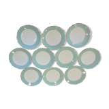 10 assiettes Lunéville Badonviller