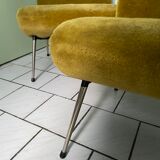 Suite de trois fauteuils pelfran  modèle kiss