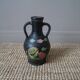 Vase à anses poterie handmade fabrication artisanale céramique antique campagne décor fleuri