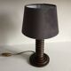 Vintage wood geometric lamp