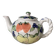 Vintage coloured ceramic jug in cream white with hand-painted decoration (Hungary)