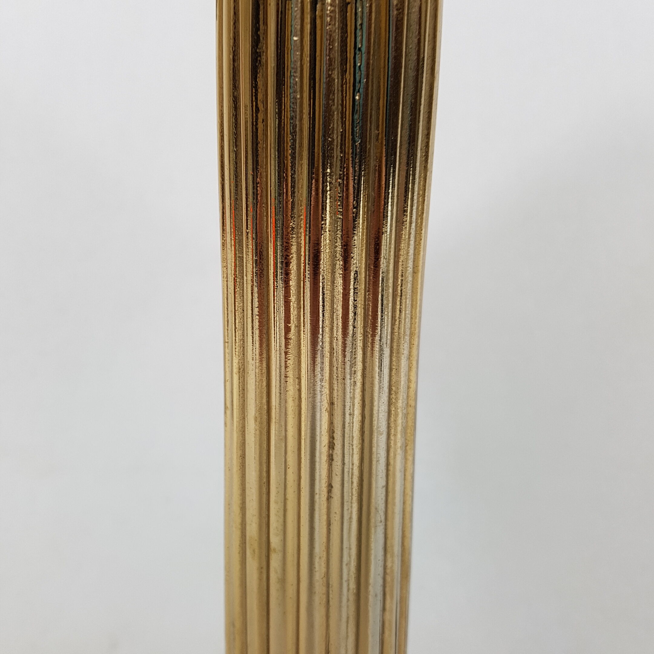 Lamp neoclassical a golden column the Dolphin Olympus