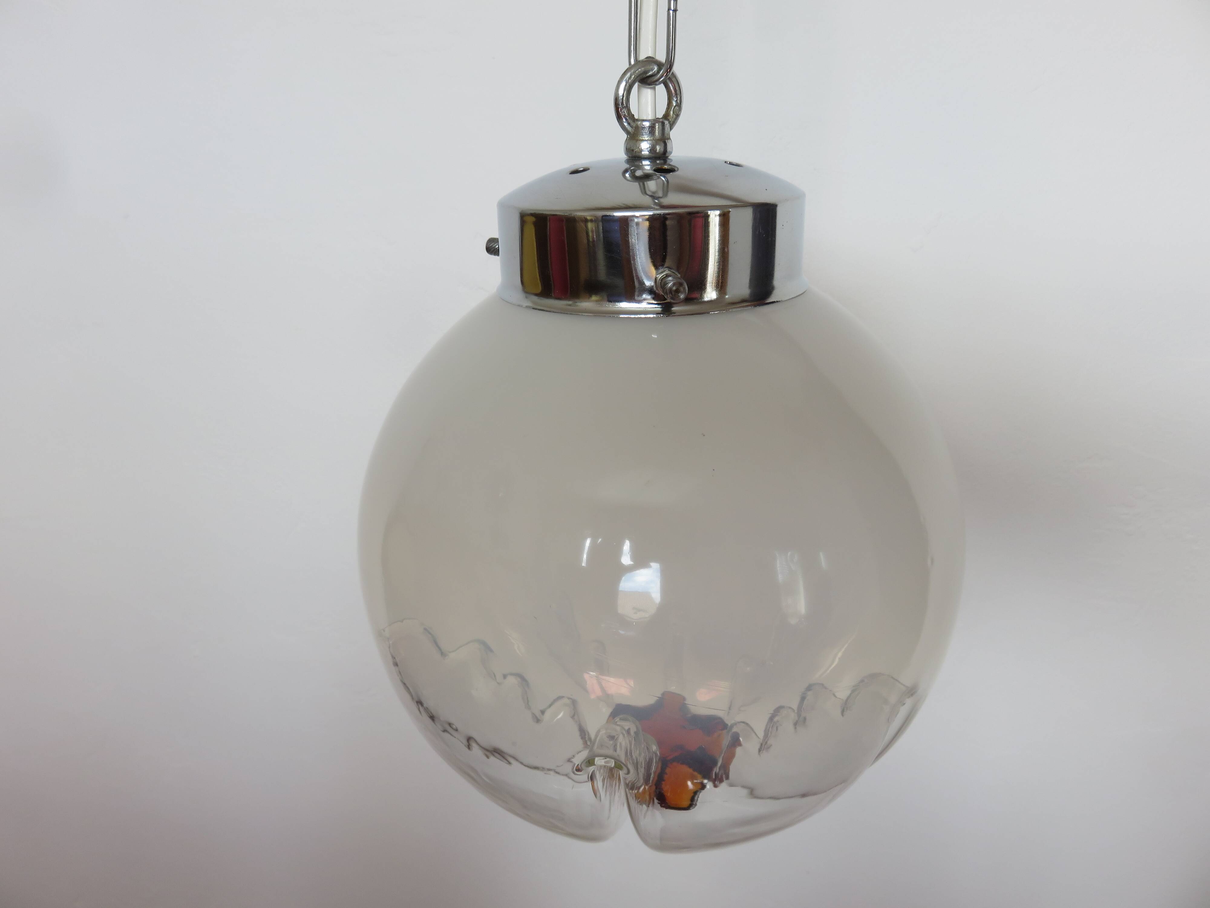 Mazzega pendant lamp in murano glass from the 60s