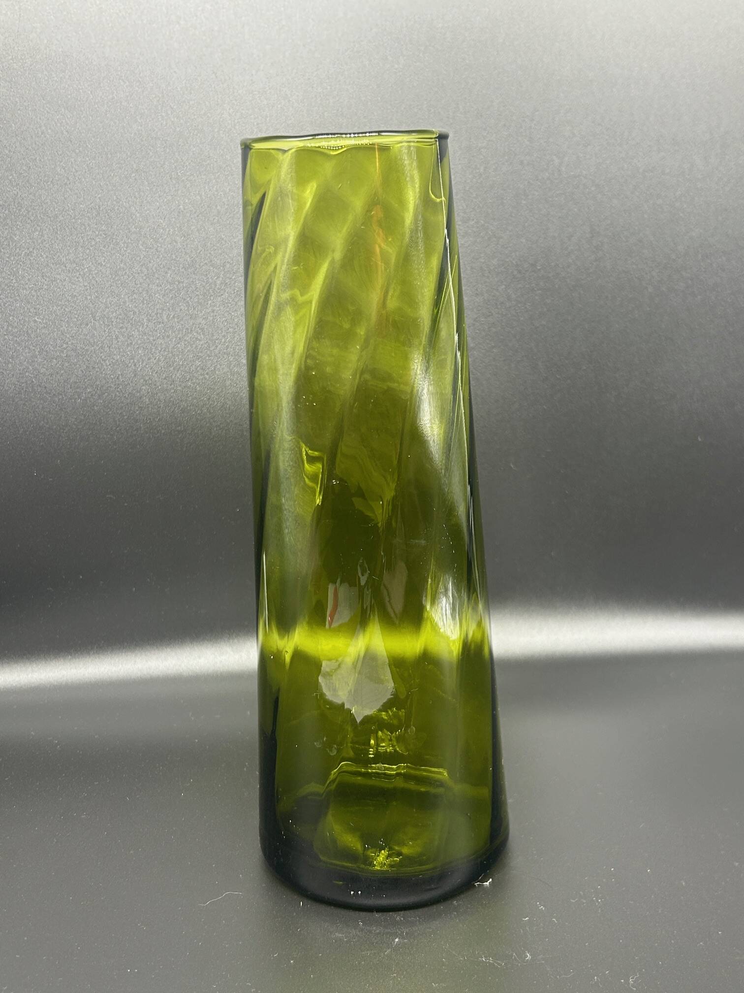 Large glass vase from the 1970s