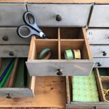 Furniture drawers patinated
