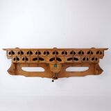 Kitchen shelf / Archelle in sherry wood with 18 drawers and coffee grinder