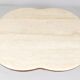 Coffee table with travertine top in cloverleaf shape, Italy, 1970s.