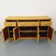 Vintage storage unit in rattan and woven rattan from the 1970s.