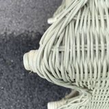 Rattan side table