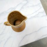 Vintage stoneware pitcher by the digoin factory, France