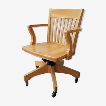 Chaise de bureau en bois