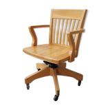 Wooden desk chair