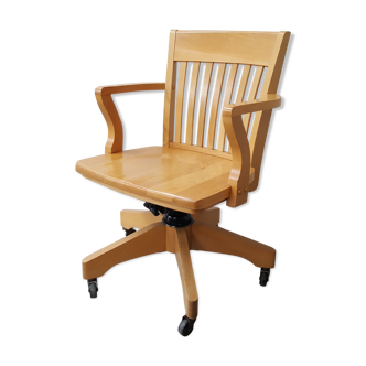Wooden desk chair
