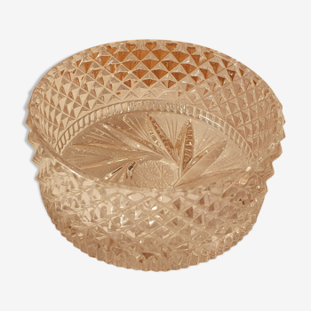 Chiseled crystal ramekin