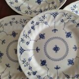 6 English dinner plates, Scandinavian decor
