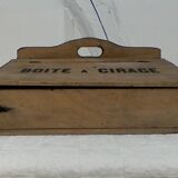 Wooden wax box, vintage.
