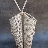 White metal double umbrella holder, Mathieu Mategot - 50s