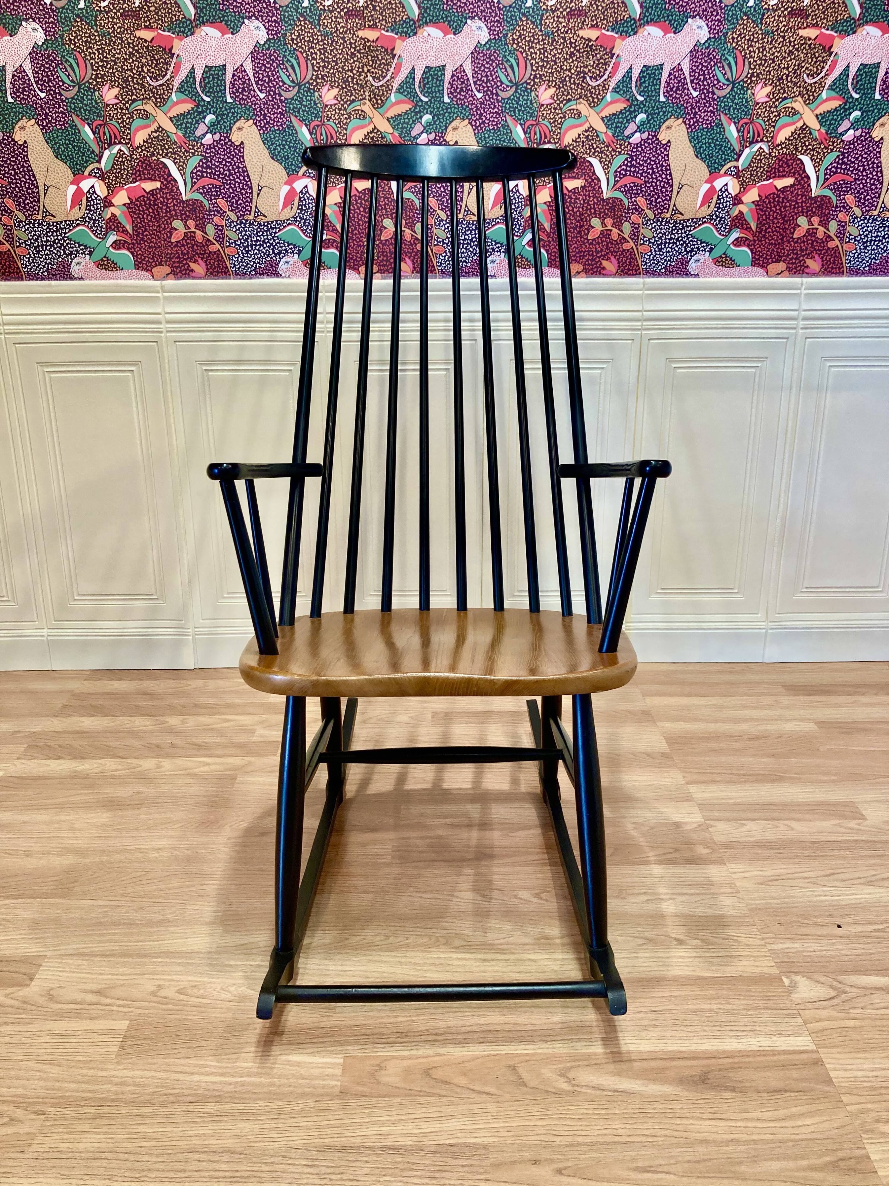 Scandinavian design rocking chair from the 1950s.