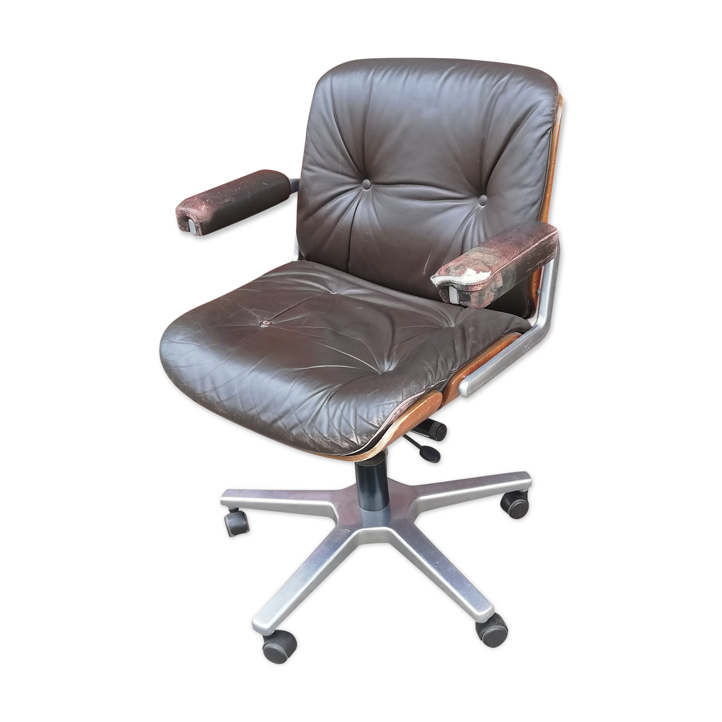 Stoll leather armchair