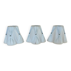 Série de 3 abat jour - bleu