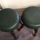 Paire de tabourets de salon chic années 70